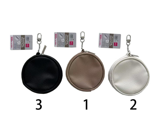 Daiso Round Bag Charm Pouch FrontPackage