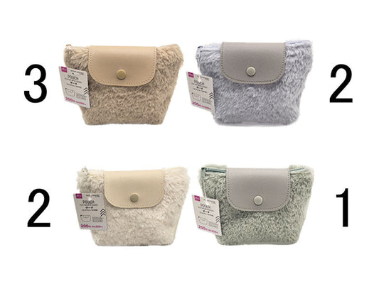 Daiso Eco Fur Pouch with Gusset FrontPackage