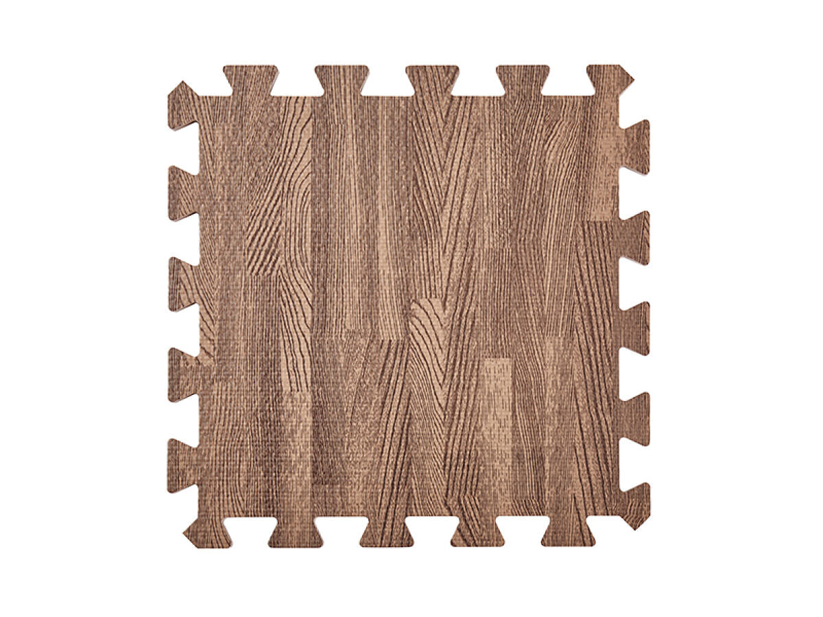 Daiso Puzzle Mat -Woodgrain - Brown- FrontPackage