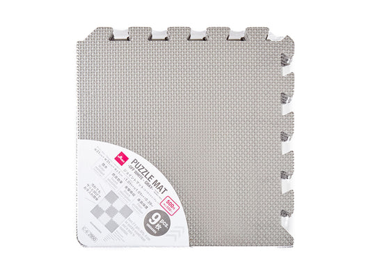 Daiso Puzzle Mat -Off White - Gray - 9 pcs.- FrontPackage