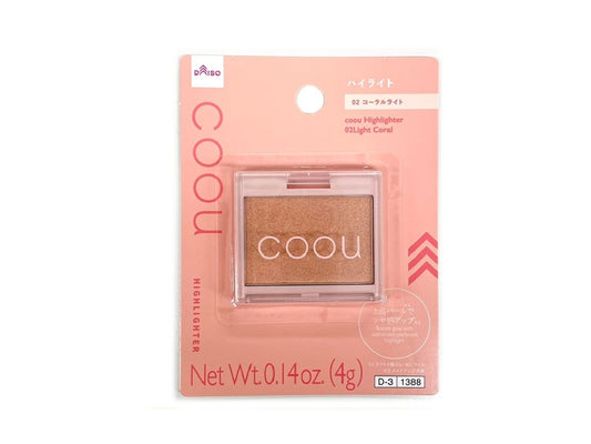 Daiso ENG) coou Highlighter 02Light Coral FrontPackage