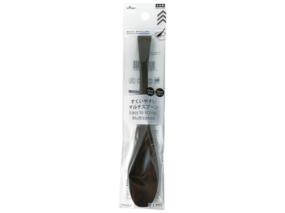 Daiso Easy to scoop Multispoon Black FrontPackage