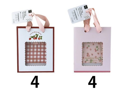 Daiso Paper bag with window -CGV strawberry- FrontPackage