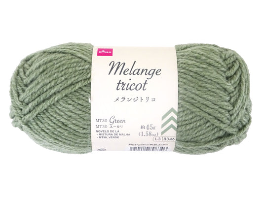 Daiso Yarn - Melange tricot - MT30 Green FrontPackage