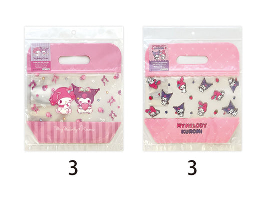 Daiso Gusset Bag With Handles - My Melody / Kuromi - FrontPackage