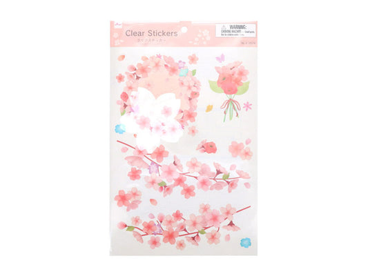 Daiso Clear Stickers - Cherry Blossom - FrontPackage