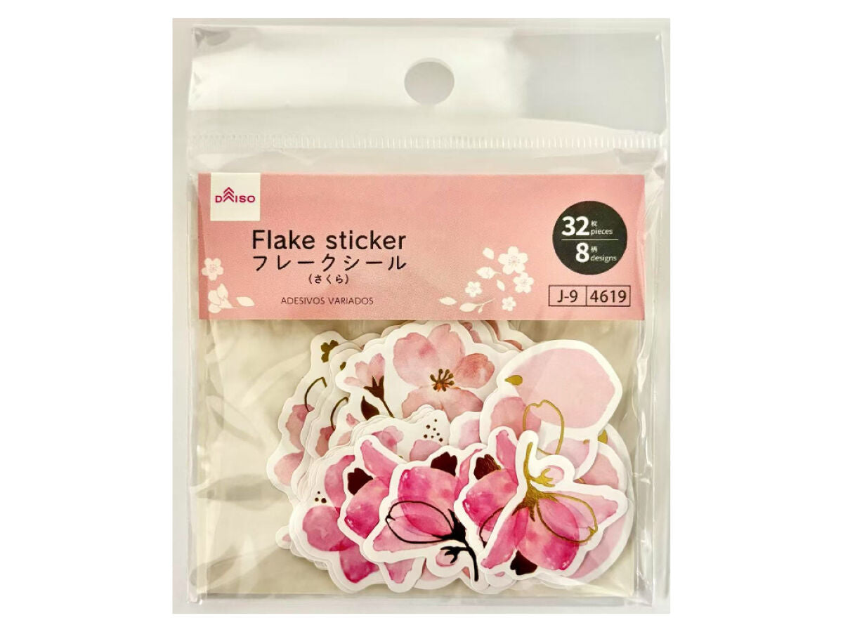 Flake Sticker -Cherry Blossoms - 32 pcs-