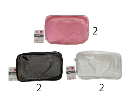 Daiso Makeup Pouch -With Heart Pocket- FrontPackage