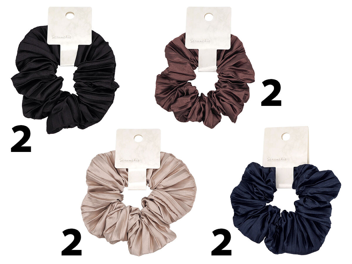 Daiso Scrunchie Pleated Satin like FrontPackage