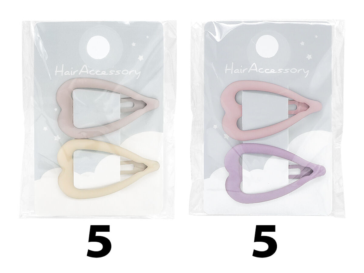 Daiso Snap clip Matte Heart FrontPackage