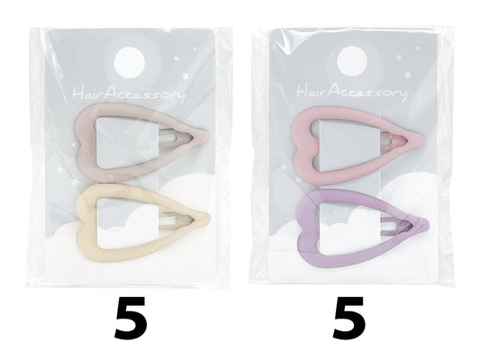 Daiso Snap clip Matte Heart FrontPackage
