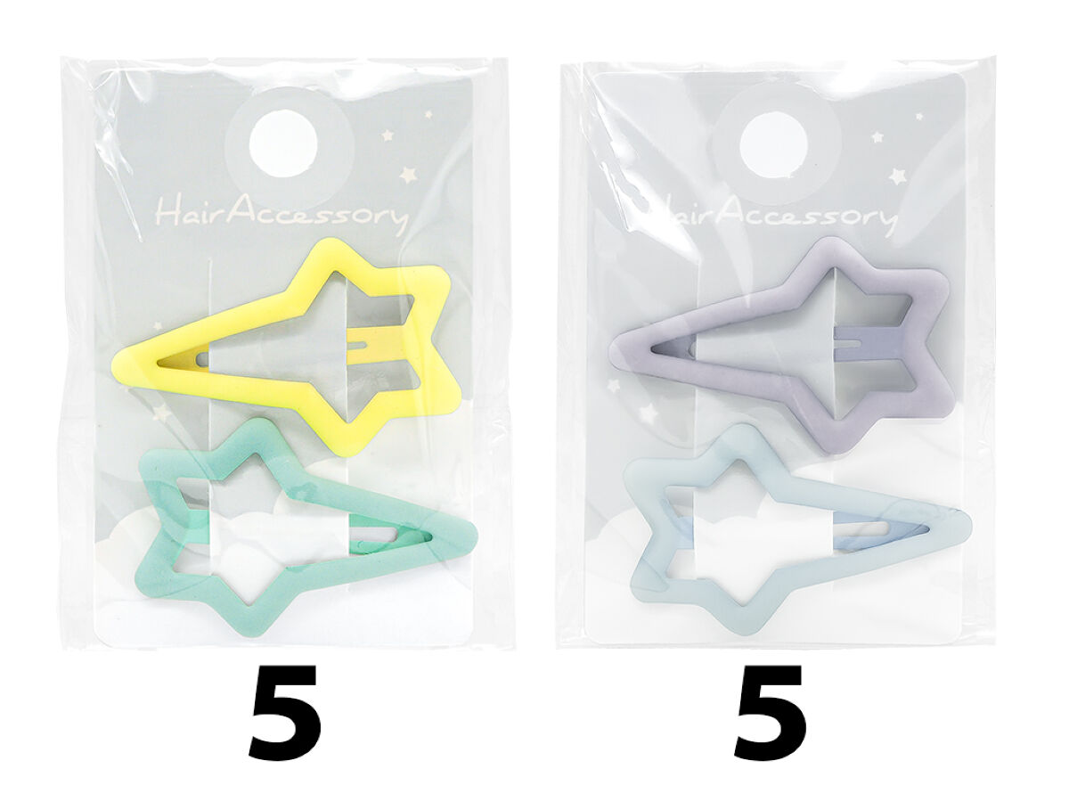 Daiso Snap clip Matte Star FrontPackage