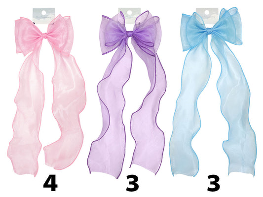 Daiso Ribbon Hair tie Wave Pastel FrontPackage