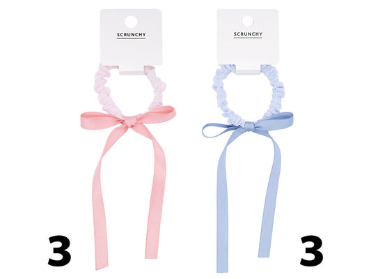 Daiso Ribbon scrunchie Pastel color Fancy FrontPackage