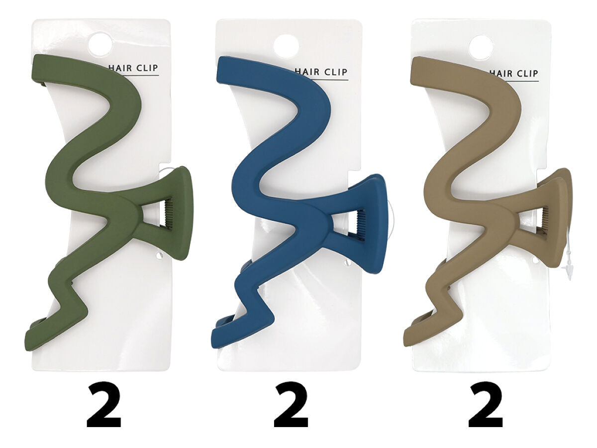 Daiso Claw clip Matte Zigzag FrontPackage