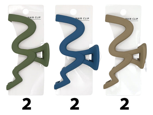 Daiso Claw clip Matte Zigzag FrontPackage