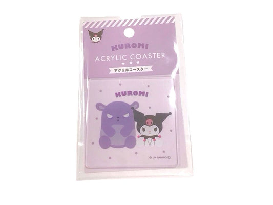 Daiso ACRYLIC COASTER Kuromi PURPLE FrontPackage