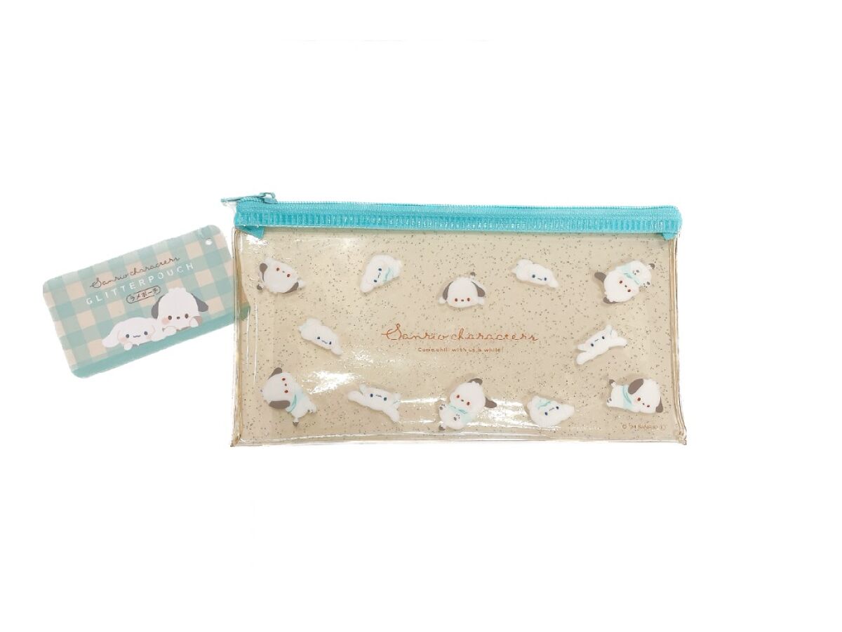 Daiso Glitter Pouch Character MIX chill time FrontPackage