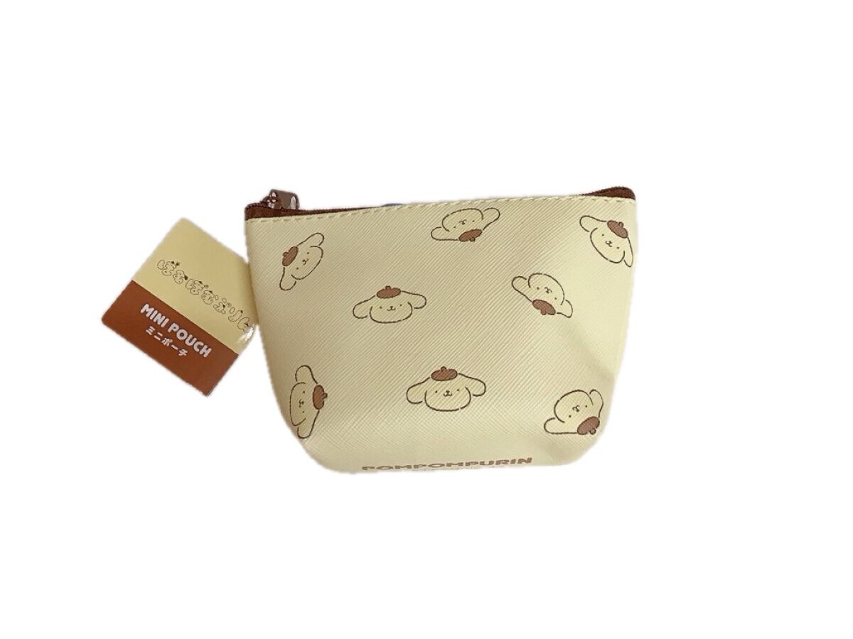 Daiso Mini Pouch (Boat Shape) Pompompurin Lettering FrontPackage