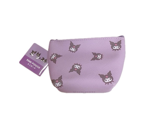 Daiso Mini Pouch (Boat Shape) Kuromi Lettering FrontPackage