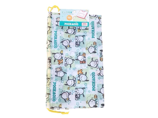 Daiso Big Drawstring Bag Pochacco mint FrontPackage