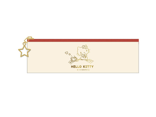 Synthetic leather slim pen case Kitty