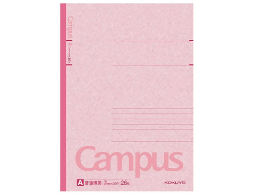 color campus notebook A ruled pink