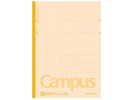 Daiso color campus notebook A ruled yellow FrontPackage