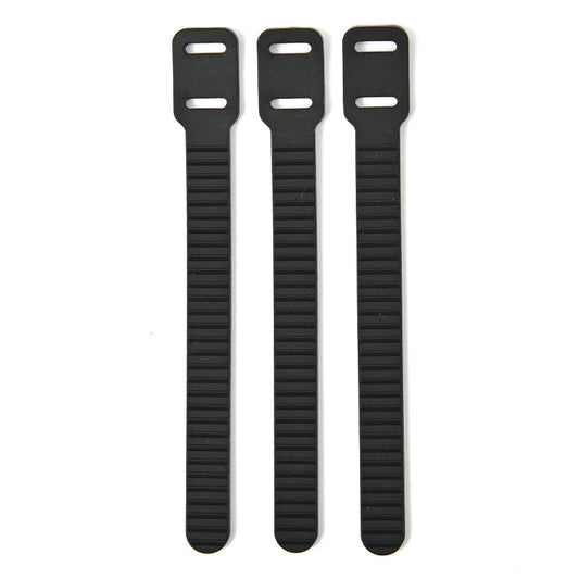 Silicone Cord Band -Black - 3 pcs.-