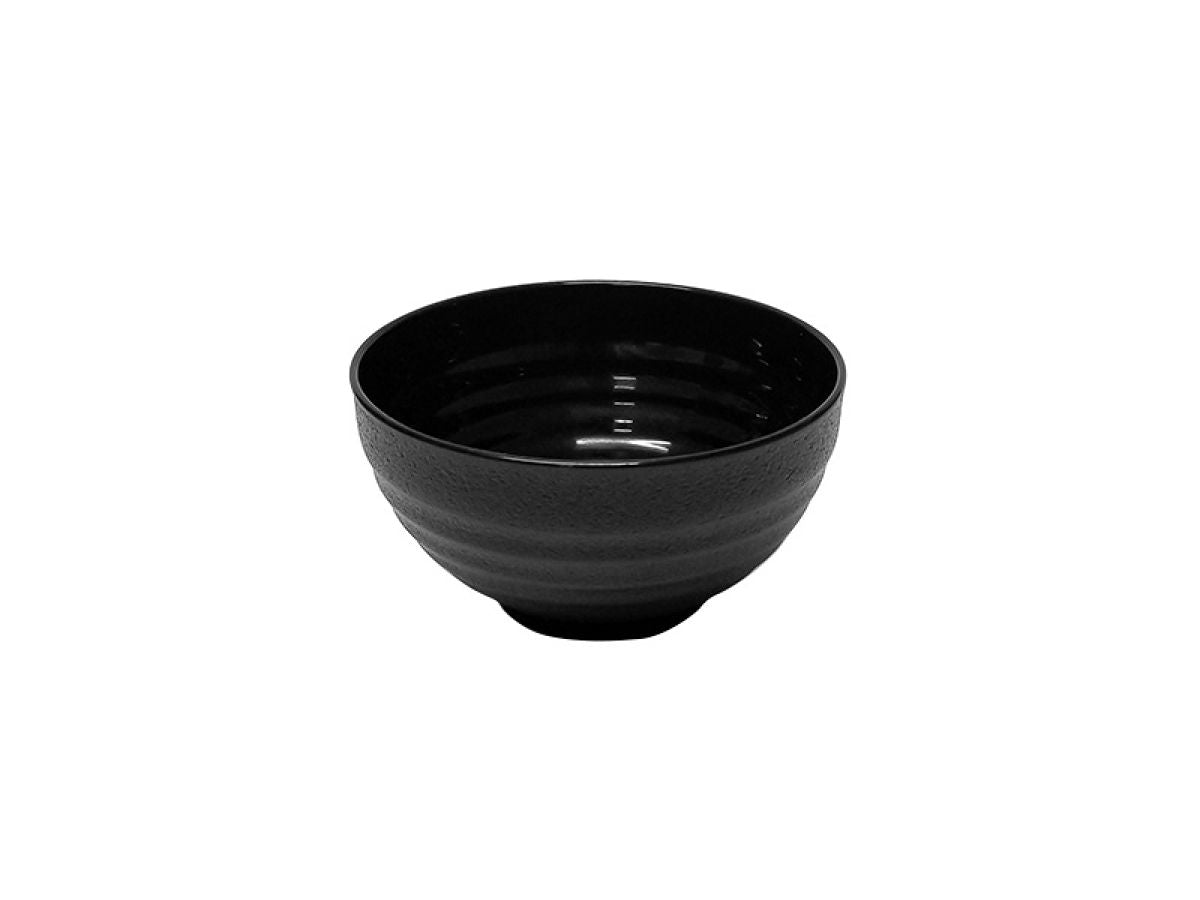 Daiso Wanami Dish for Microwave Bowl -Black- FrontPackage
