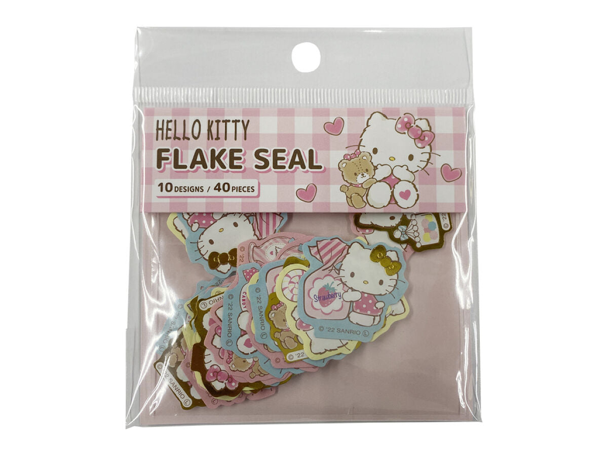 Daiso FLAKE SEAL -HELLO KITTY- FrontPackage