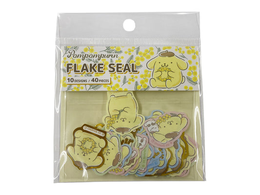 Daiso FLAKE SEAL -Pompompurin- FrontPackage