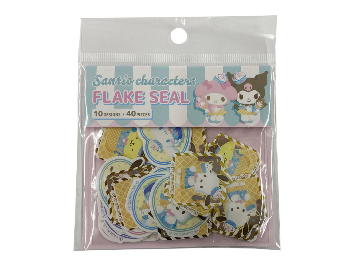Daiso FLAKE SEAL -Sanrio characters- FrontPackage