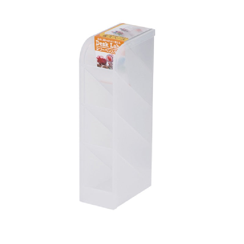 Daiso DeskLabo Tower Pencil Stand - Clear - FrontPackage