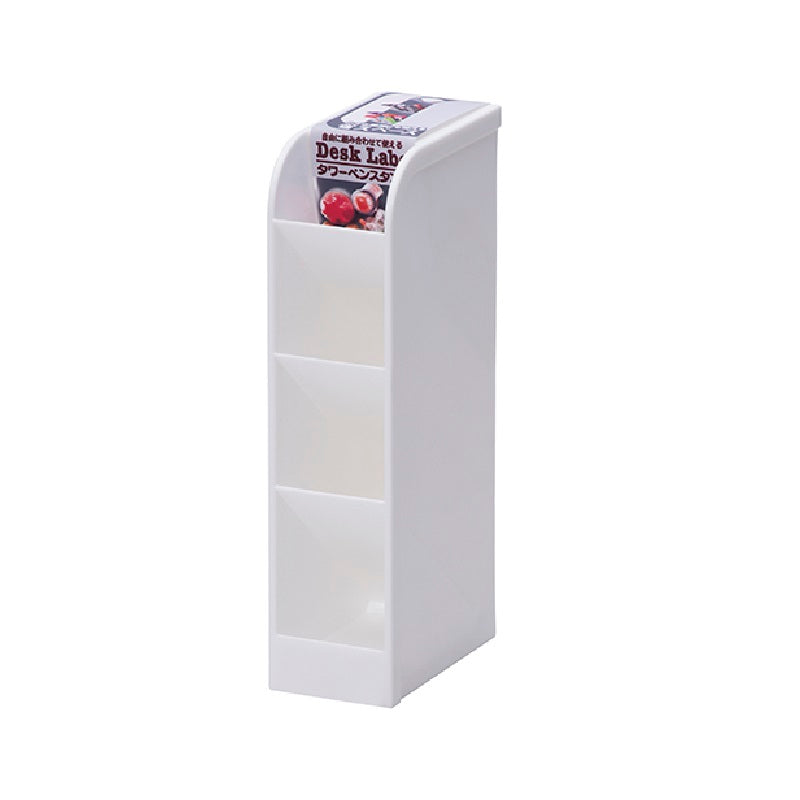 Daiso DeskLabo Tower Pencil Stand White FrontPackage