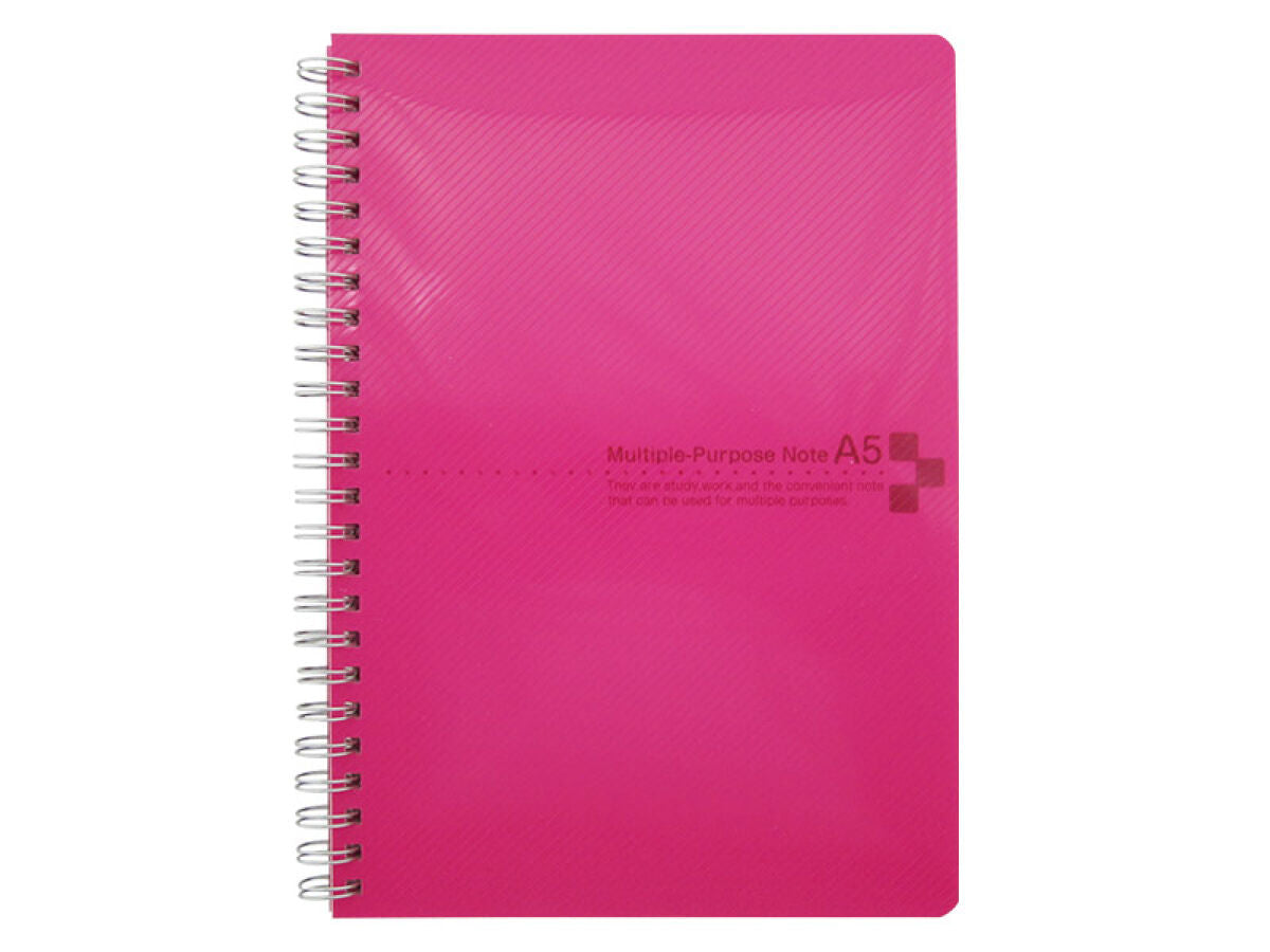 Daiso Color cover notebook A5 pink A ruled line 50 sheets FrontPackage