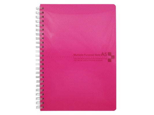 Daiso Color cover notebook A5 pink A ruled line 50 sheets FrontPackage