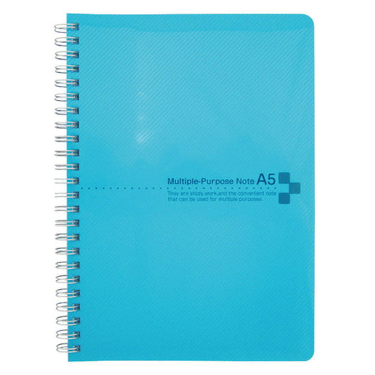 Daiso Color cover notebook A5 blue A ruled line 50 sheets FrontPackage