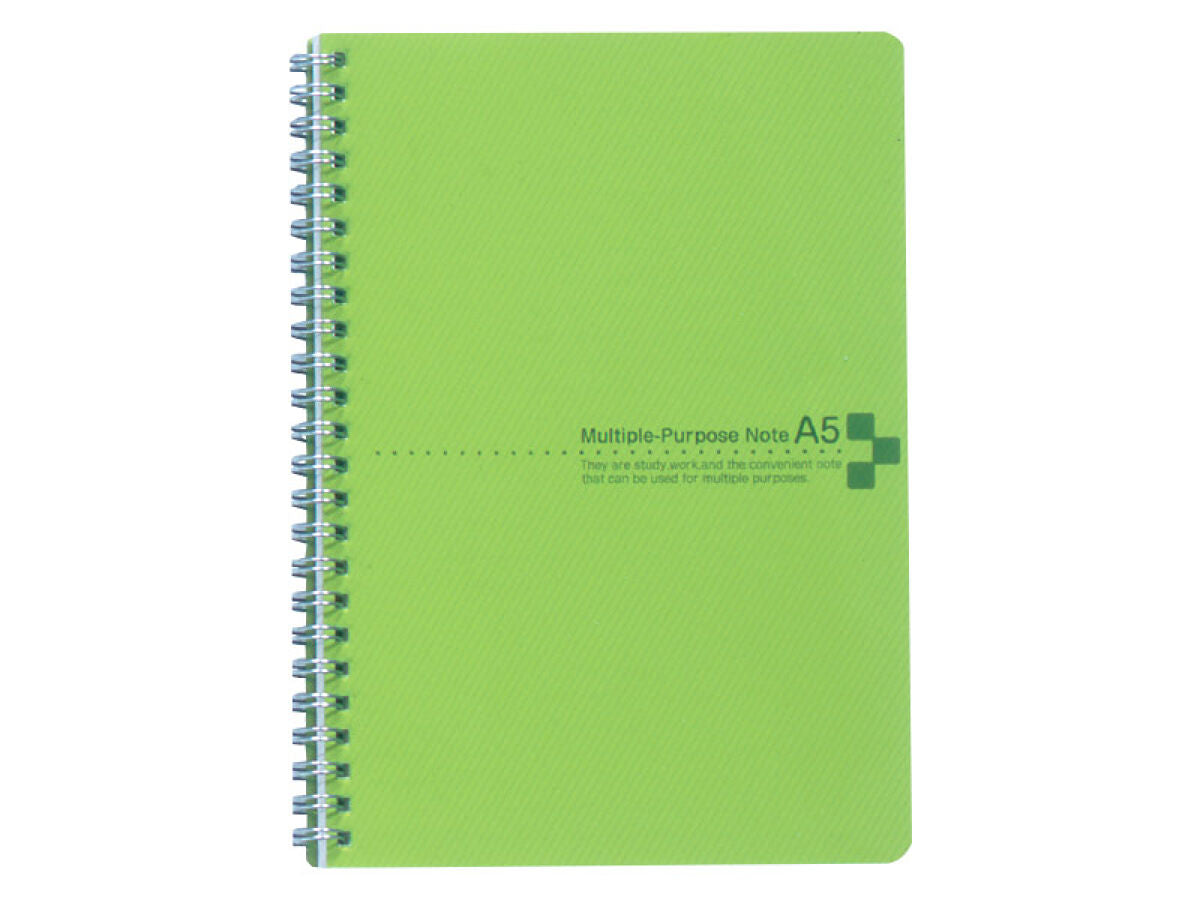 Daiso Color cover notebook A5 green A ruled line 50 sheets FrontPackage