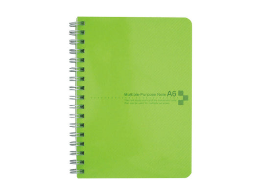Daiso Color cover notebook A6 green A ruled line 60 sheets FrontPackage