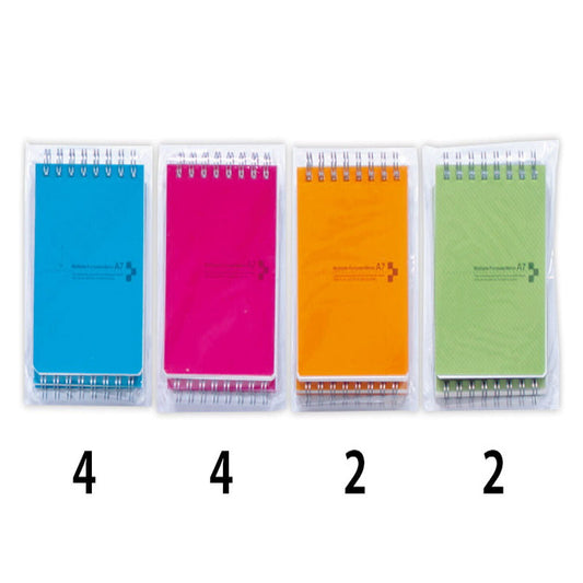 Daiso Color cover memo A7  2packs FrontPackage