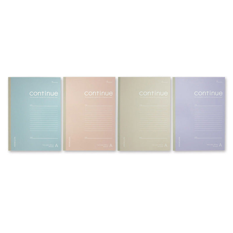 Daiso semi B5 notebook - A ruled line 50 sheets Smoky color - FrontPackage