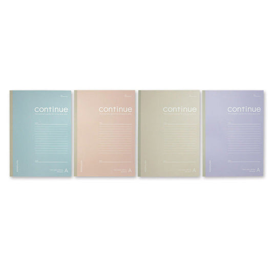 Daiso semi B5 notebook - A ruled line 50 sheets Smoky color - FrontPackage