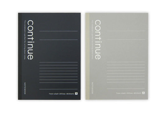 Daiso A5 notebook cool continue- A ruled line 60 sheets - FrontPackage