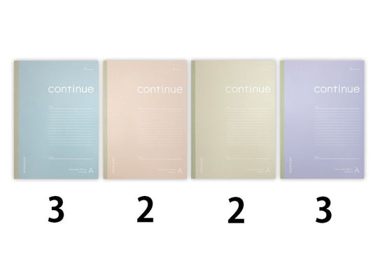 Daiso A4 notebook - A ruled line 32 sheets Smoky color - FrontPackage