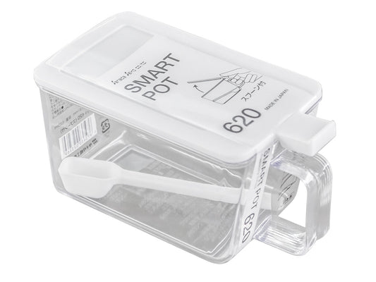 Daiso Smart pot 620 white (with spoon) FrontPackage
