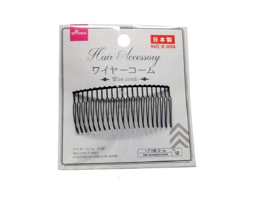 Daiso Wire comb 21 teeth FrontPackage
