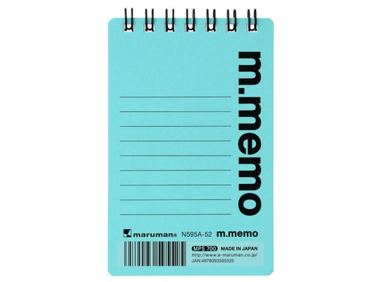 Daiso A7 m.memo 6mm-ruled light blue FrontPackage