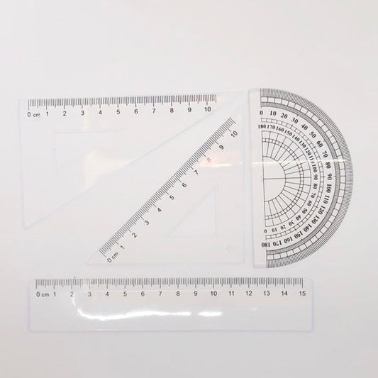 Ruler set with  a case