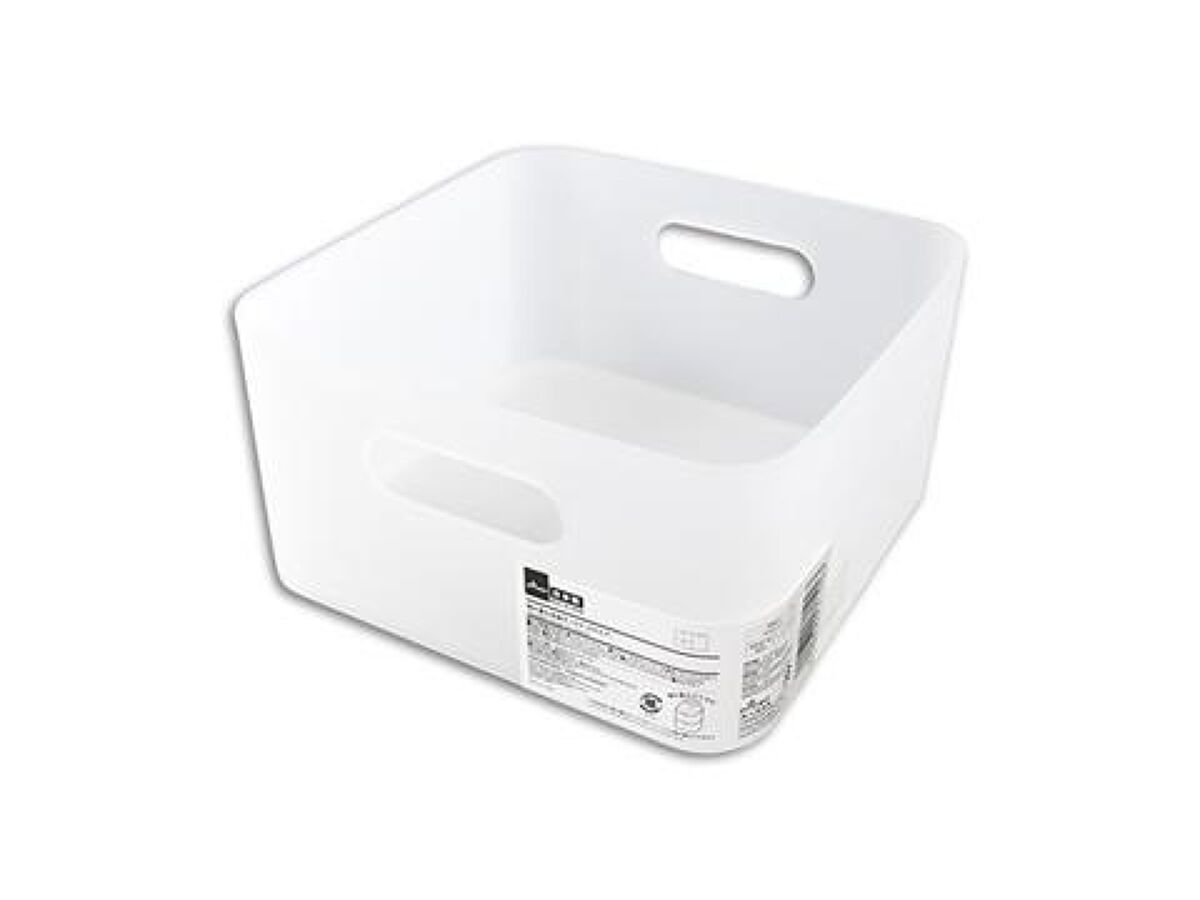 Daiso Stackable storage box square FrontPackage